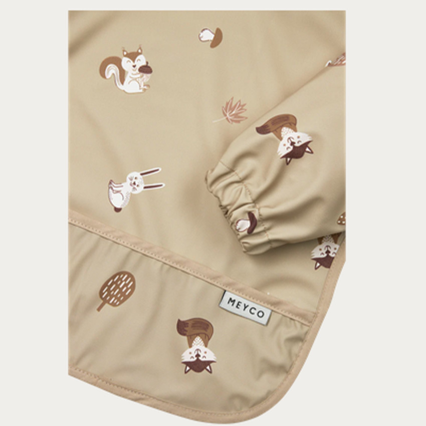 Bavoir à manches imperméable - Forest Animals - 1 Pc 