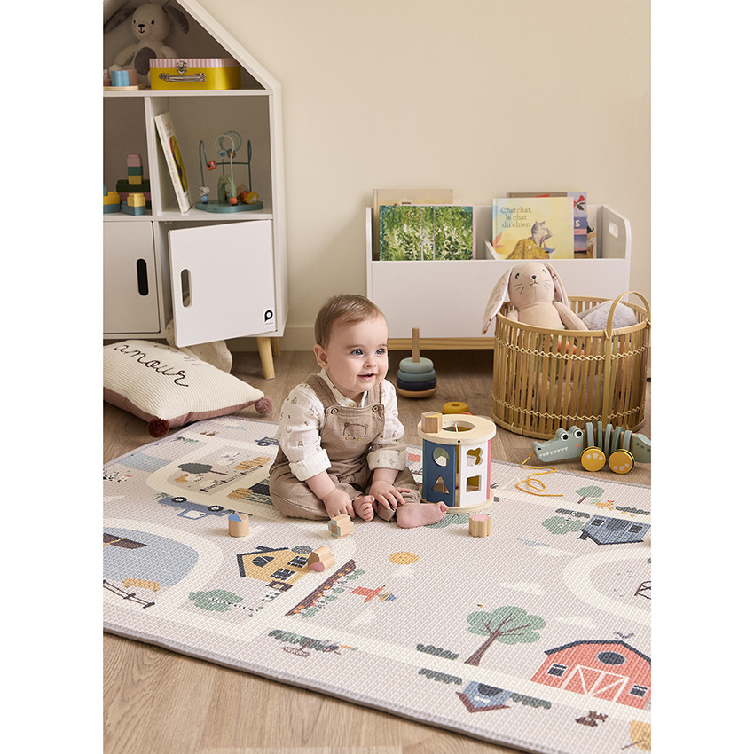 Tapiz de juego reversible de espuma firme/circuito 