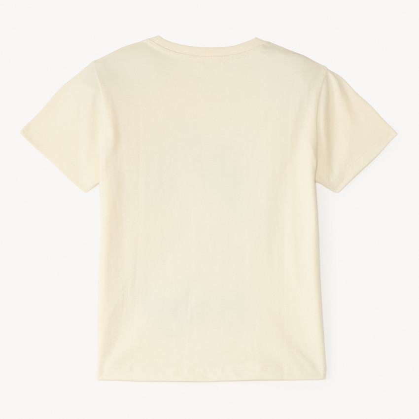 Camiseta de manga corta con estampado de safari para niño. 
