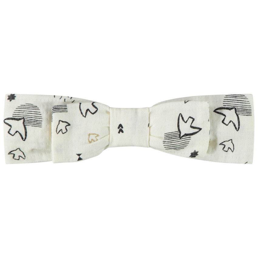 Banda con lazo estampado fantasía para bebé niña 