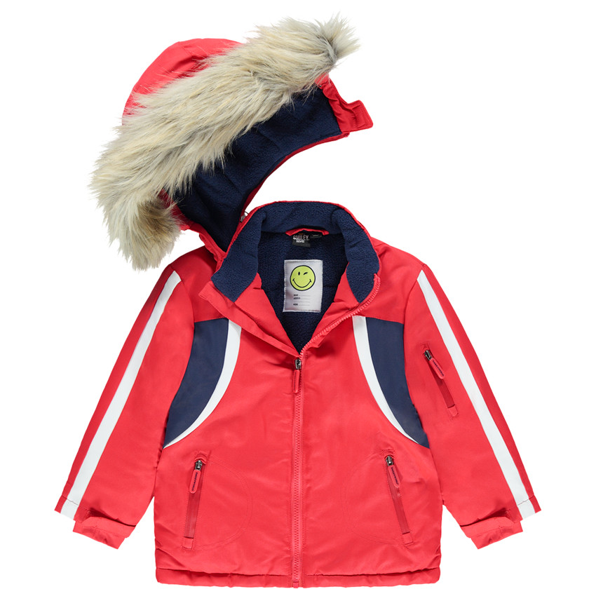 Cazadora de esquí con forro polar y pelo sintético desmontable 