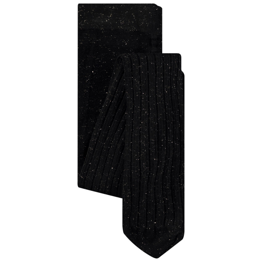 Leotardos finos acanalados con lurex dorado para niña  Additional Leotardos finos acanalados con lurex dorado para niña