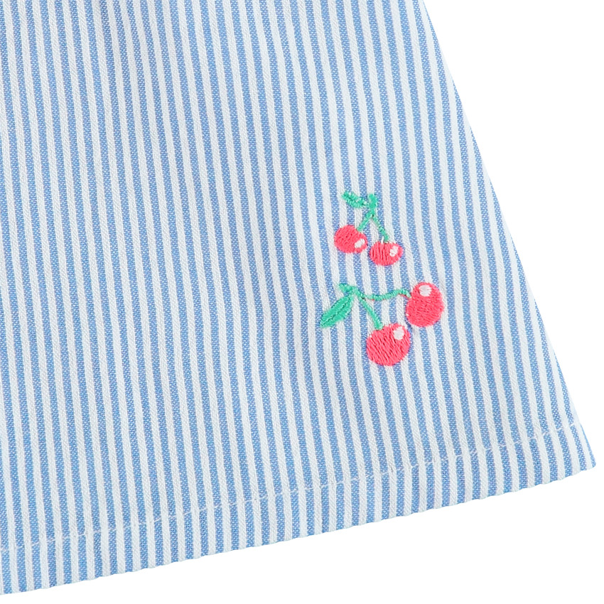 Top à fines bretelles et rayures all-over 