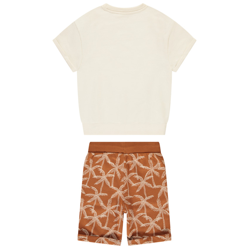 Conjunto de 2 piezas con bermudas estampadas de palmeras para niño  Additional Conjunto de 2 piezas con bermudas estampadas de palmeras para niño