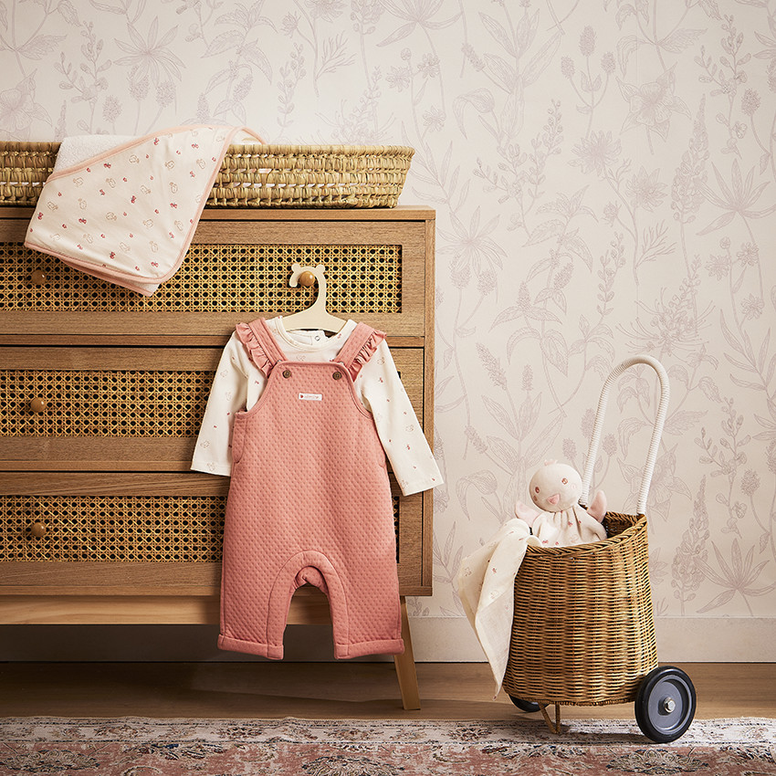 Lote de 3 langes de tetra con estampados para bebé niña 