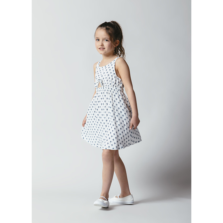 Vestido tirantes estampado vegetal all-over 