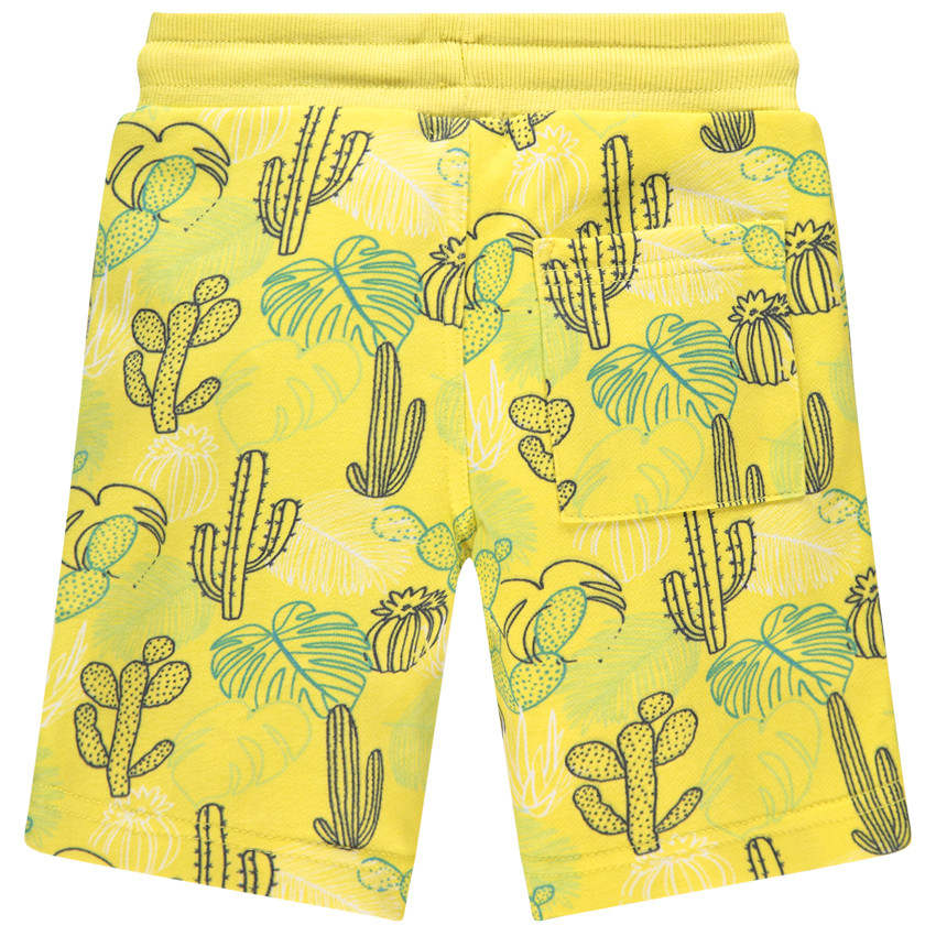 Bermuda en molleton imprimé all-over 