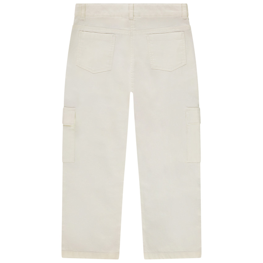 Pantalón recto cargo con bolsillos para niña 