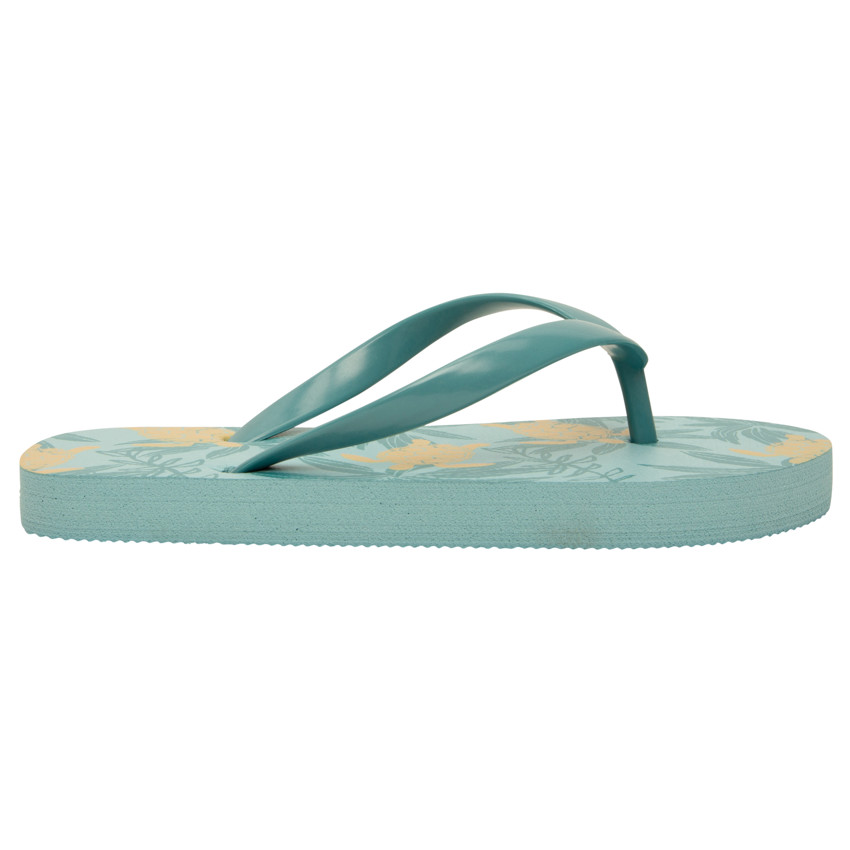 Chanclas estampadas de hojas y tortugas para niño con tiras ajustables según la edad. 