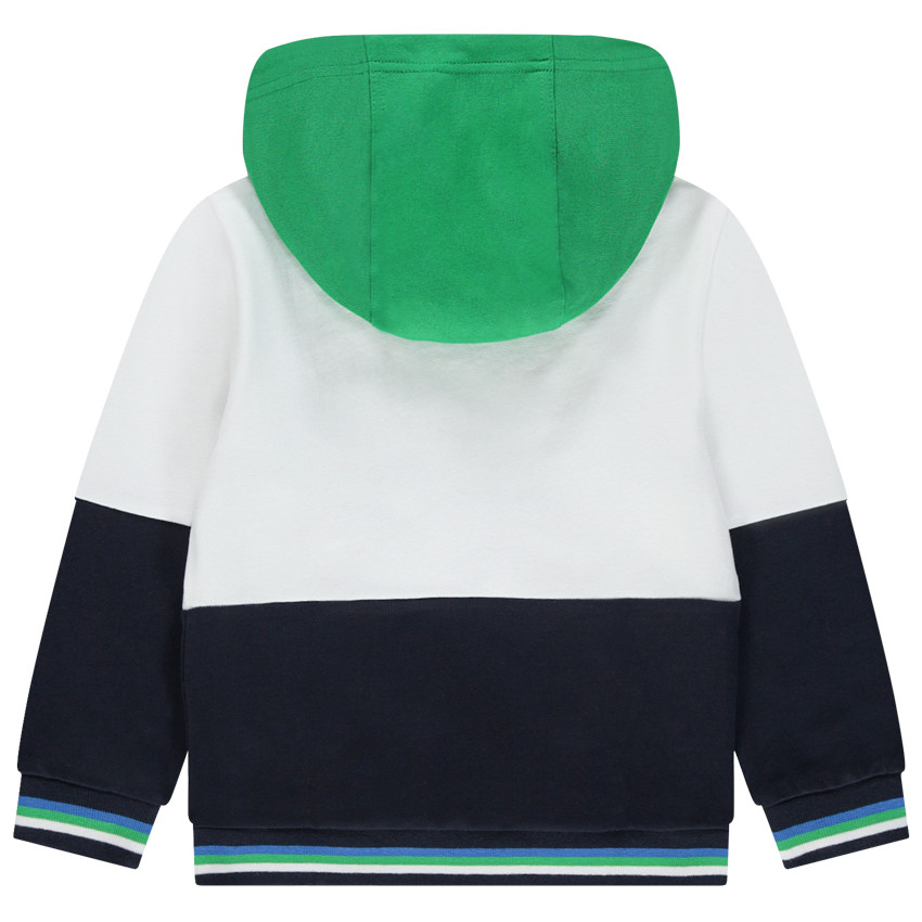 Sudadera de felpa con capucha e inscripciones estampadas con bolsillos 