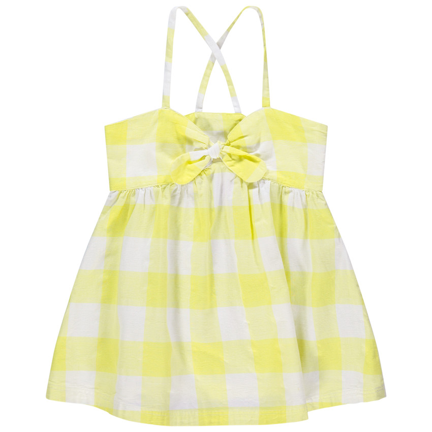 Túnica de tirantes finos a cuadros 