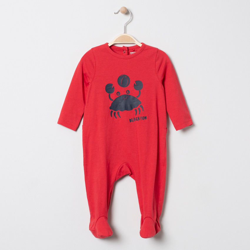 Pelele jersey estampado cangrejo  