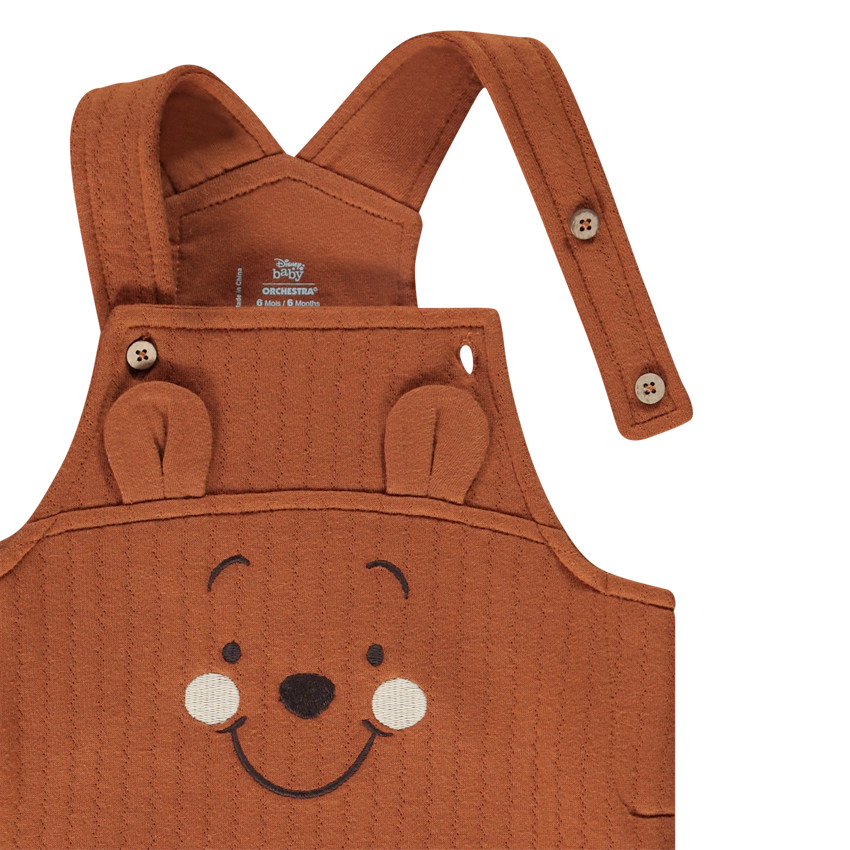 Ensemble salopette Winnie l'Ourson Disney pour bébé garçon 
