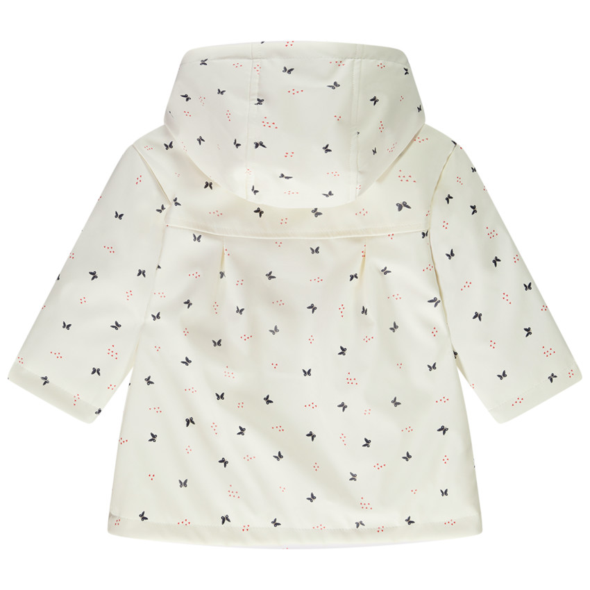 Parka goma estampado mariposas para bebé niña 