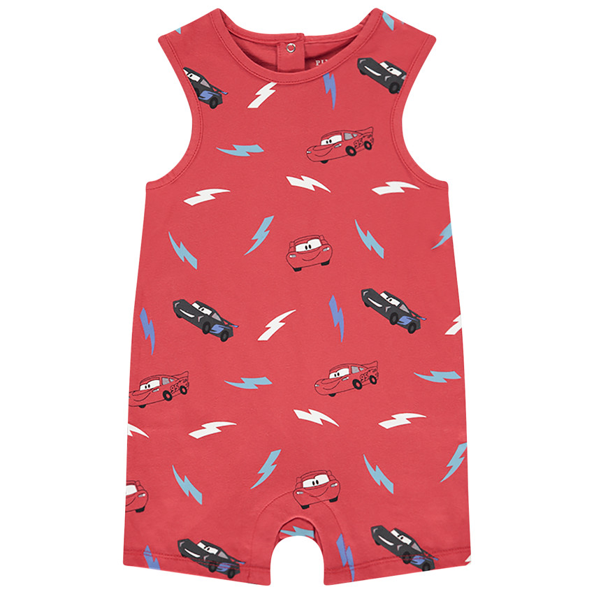 Pelele corto estampado Cars Disney para bebé niño 