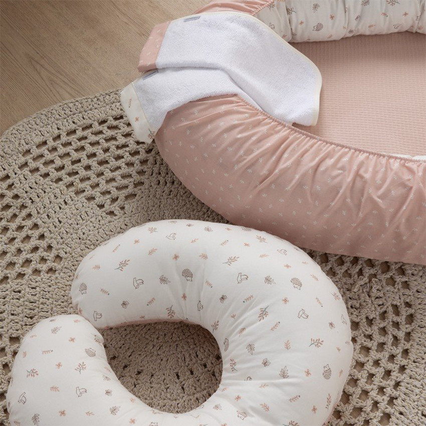 Cuna nido bebé Calma rosa 