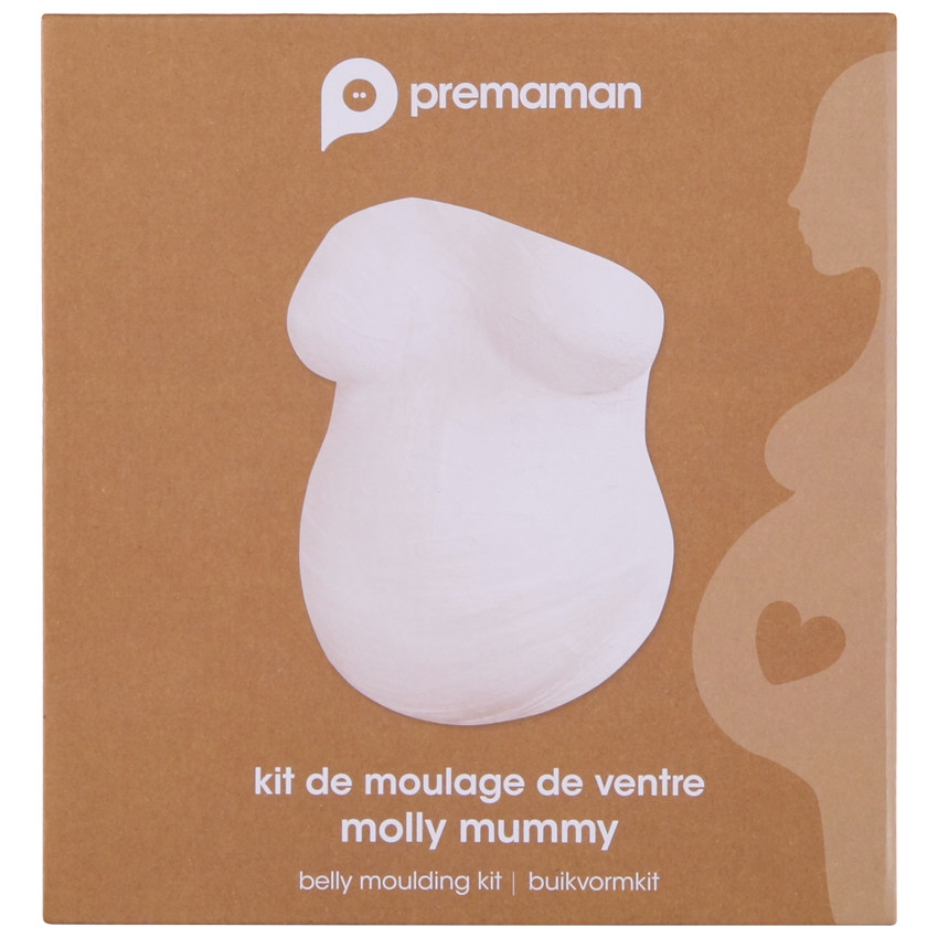 Kit de molde para el vientre, kit de moldes para el vientre para embarazo y  bebé, producto de huellas de manos (5 rollos de yeso y 2 bolsas de arcilla