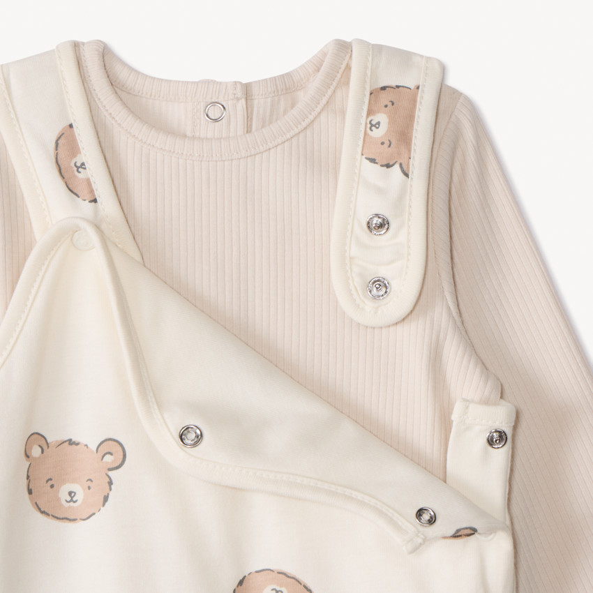 Conjunto 2 piezas pelele estampado osito para bebé  Additional Conjunto 2 piezas pelele estampado osito para bebé