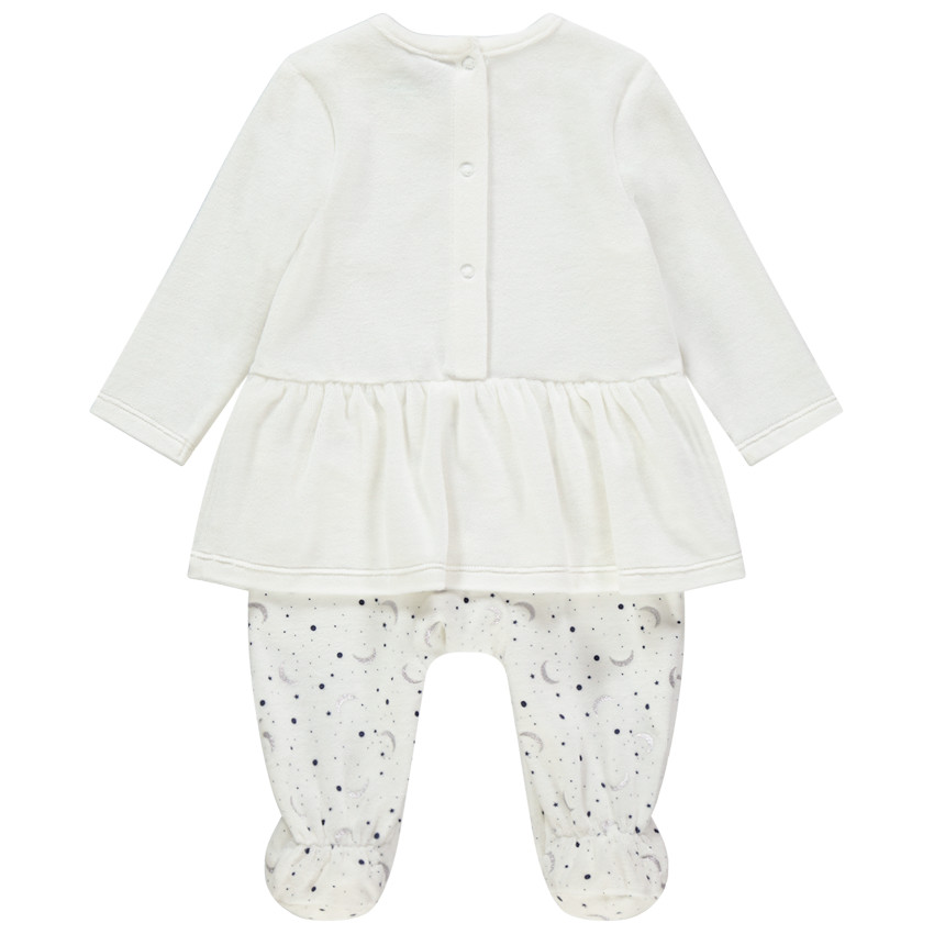 Pelele terciopelo efecto vestido 