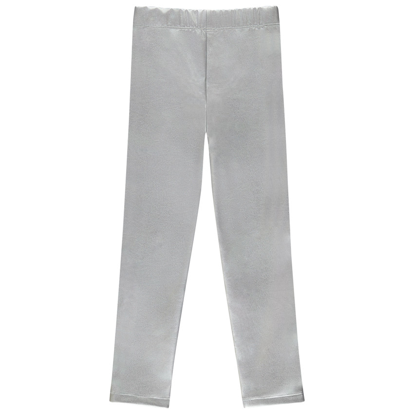 Legging plateado en efecto piel para niña  Additional Legging plateado en efecto piel para niña