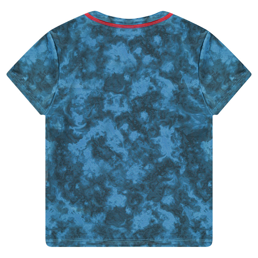 Camiseta de manga corta de efecto sobreteñido con número estampados por delante  Additional Camiseta de manga corta de efecto sobreteñido con número estampados por delante