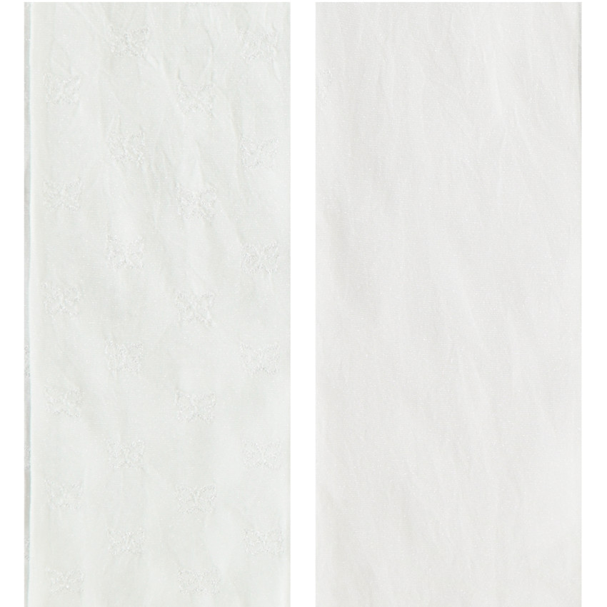 Pack de 2 leotardos finos de jacquard texturado para bebé niña 