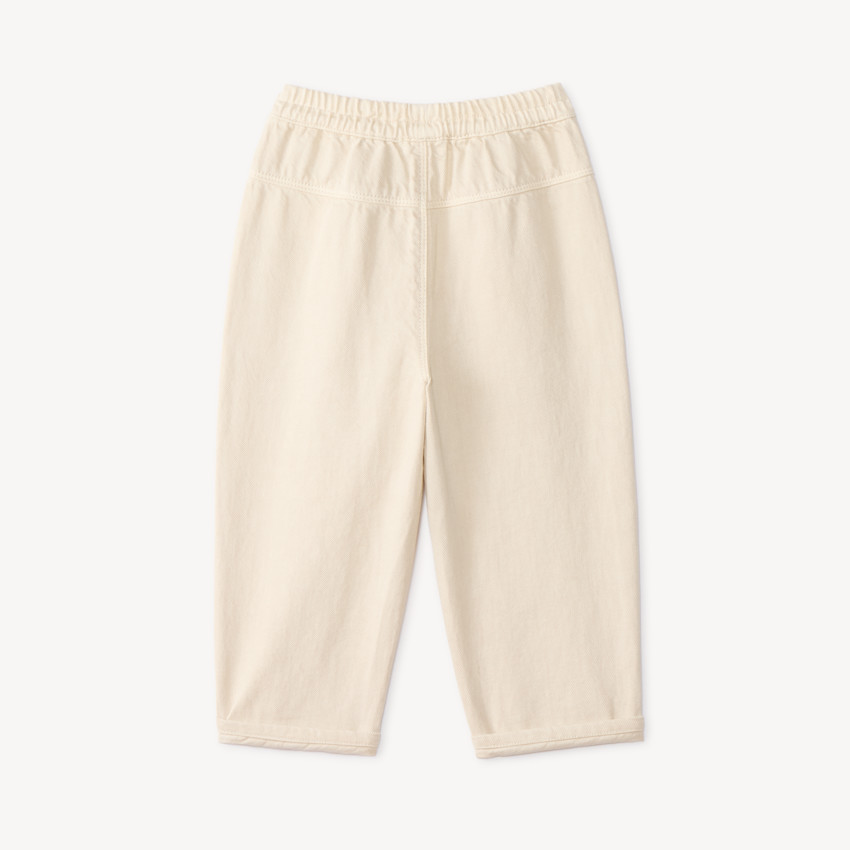 Pantalón de bebé niño de corte globito liso 