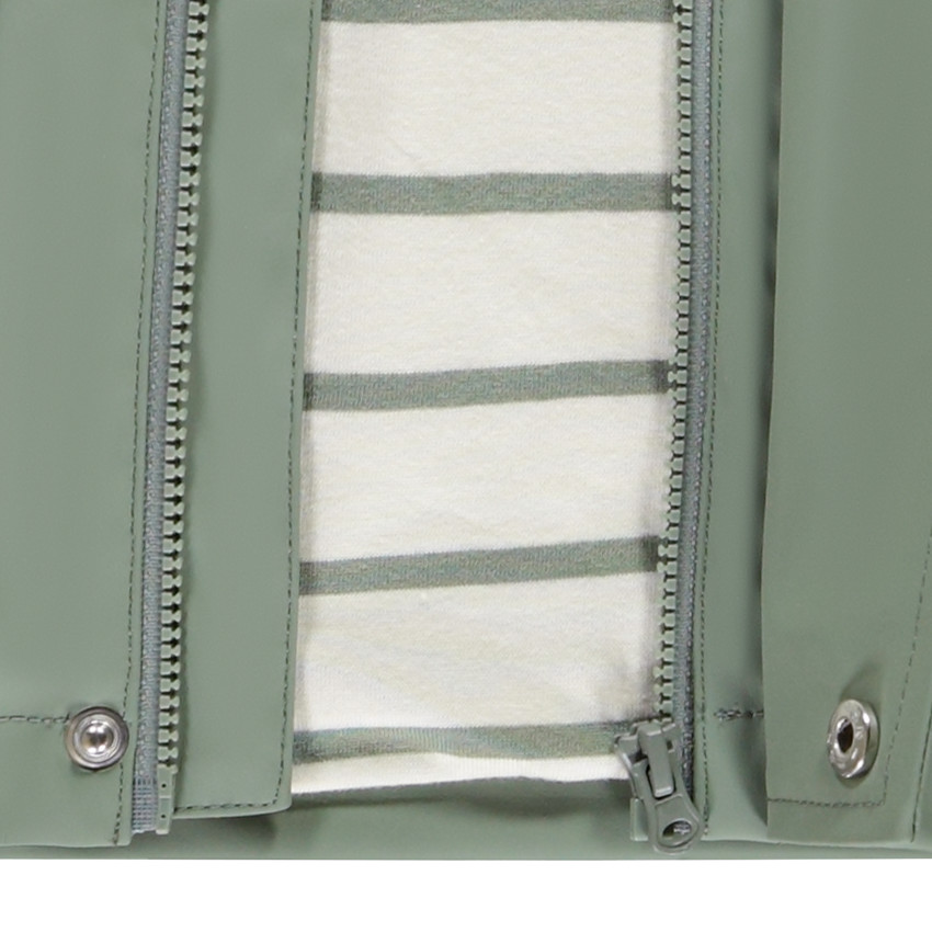 Parka de goma con capucha divertida para bebé niño 