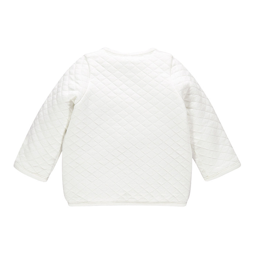 Chaleco reversible de algodón bio liso con estampado 