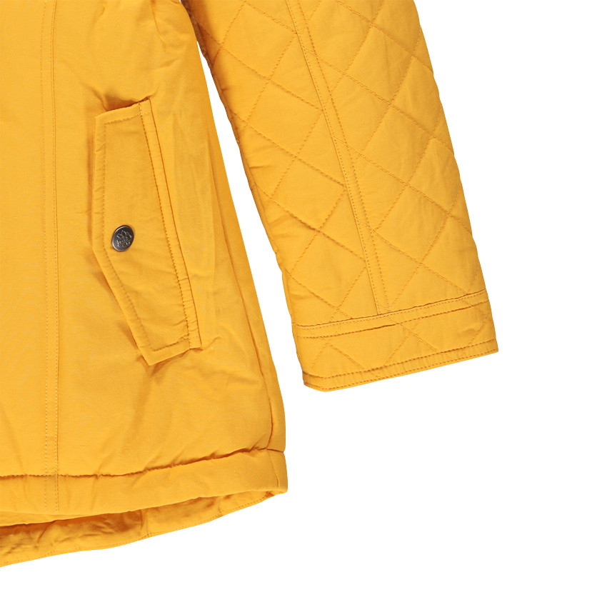 Parka con forro de tela sherpa con capucha desmontable 