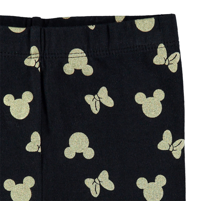 Conjunto de túnica con estampado de Minnie dorado y leggings con estampados all over  Additional Conjunto de túnica con estampado de Minnie dorado y leggings con estampados all over