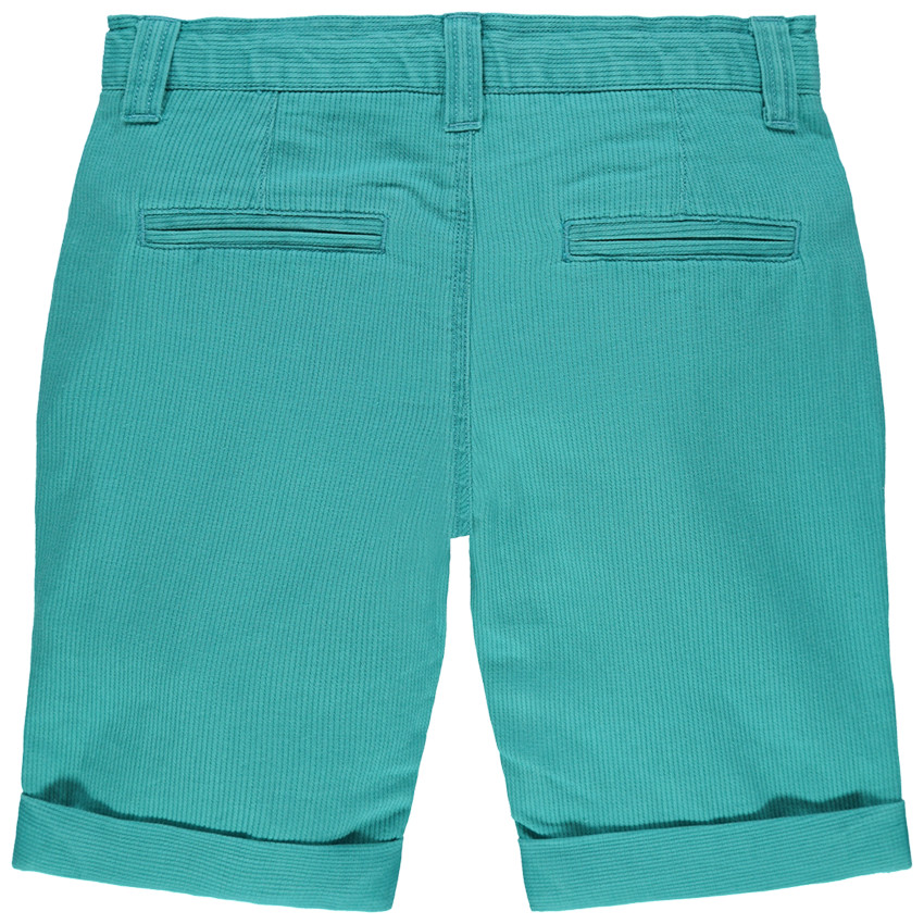 pantalon corto canale azul con bolsillos 