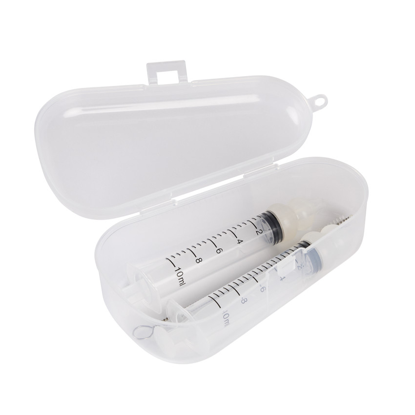 Set de succión para bebés 2 jeringas + cepillo + caja de almacenamiento 