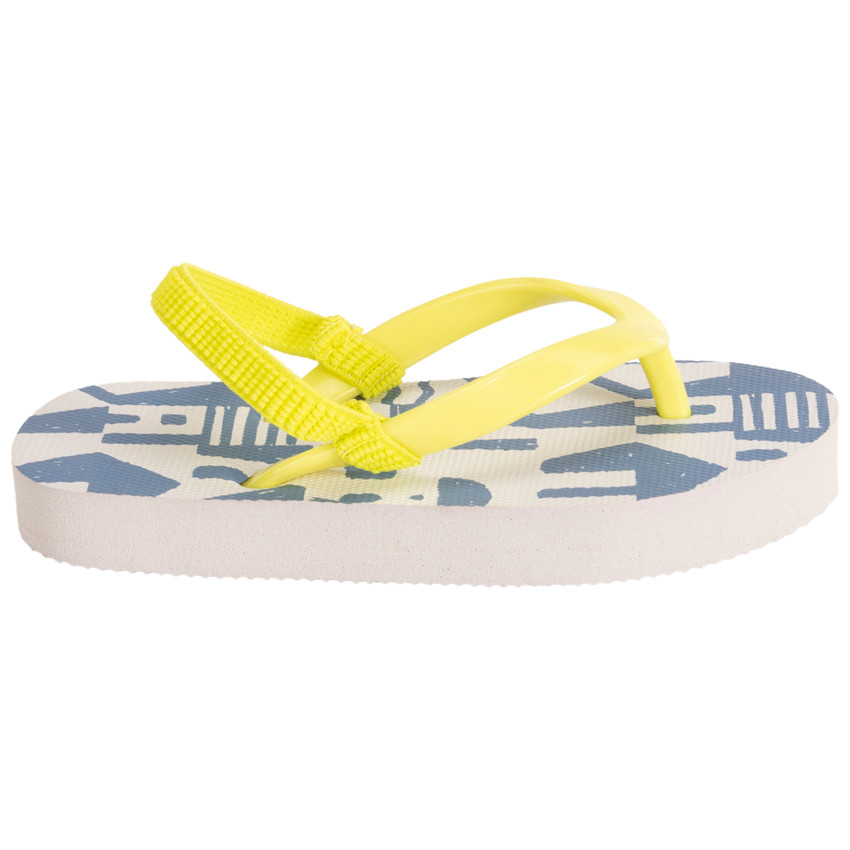 Chanclas con estampado abstracto para niño con correa según la edad 