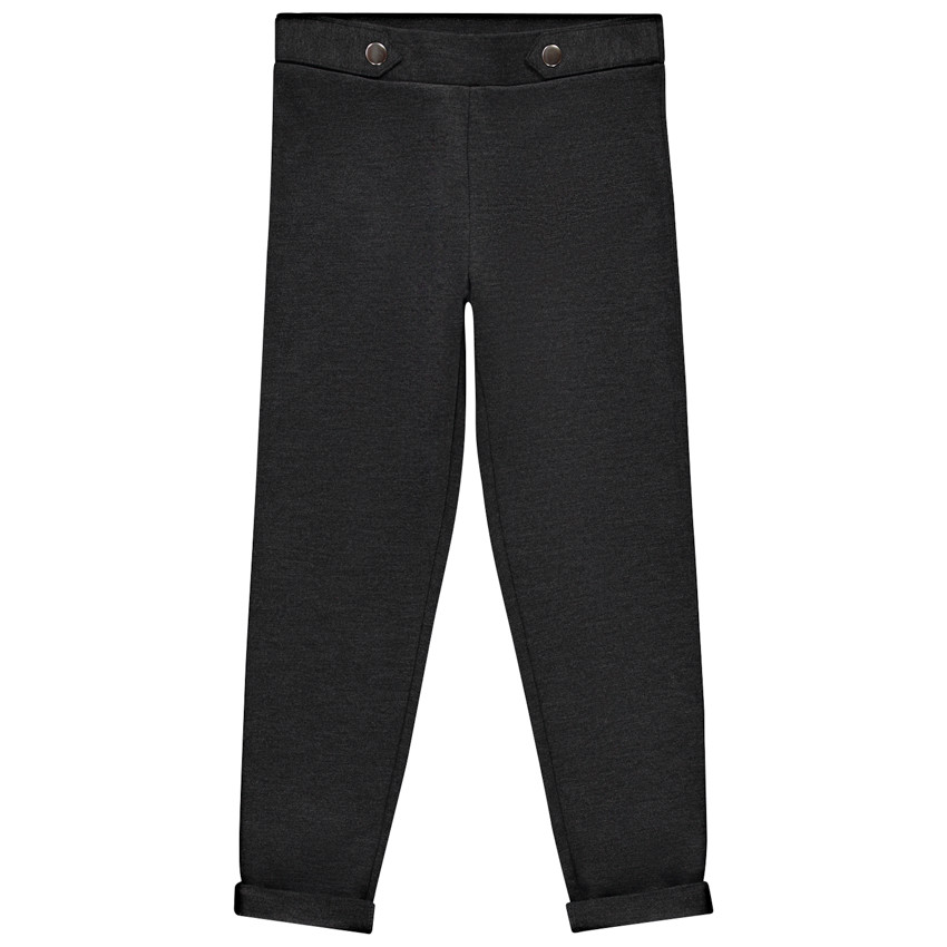 Leggings de punto milano con detalles decorativos para niña 