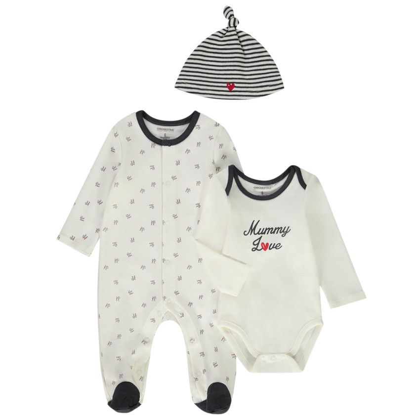 Conjunto 3 piezas "Dad & Mummy love" para bebé  Additional Conjunto 3 piezas "Dad & Mummy love" para bebé