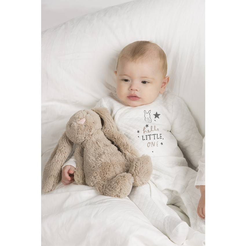 Pijama con forro de punto, inscripciones y conejo bordados  Additional Pijama con forro de punto, inscripciones y conejo bordados