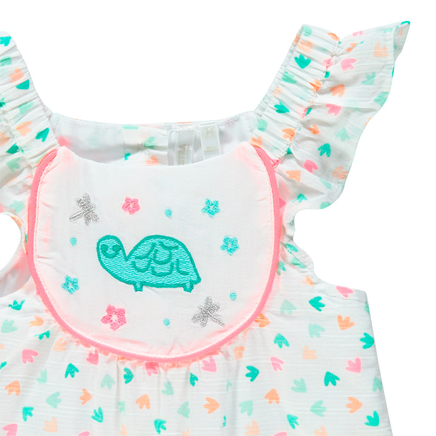 Pelele largo estampado con tortuga bordada  Additional Pelele largo estampado con tortuga bordada