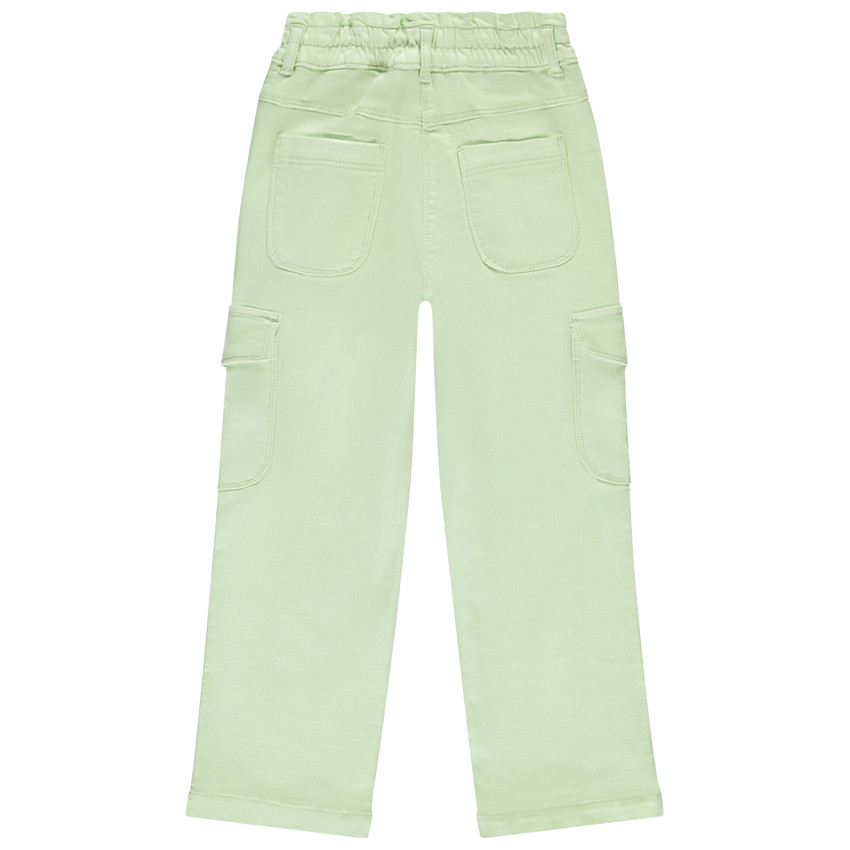 Jean overdyed grande con estilo cargo para niña 