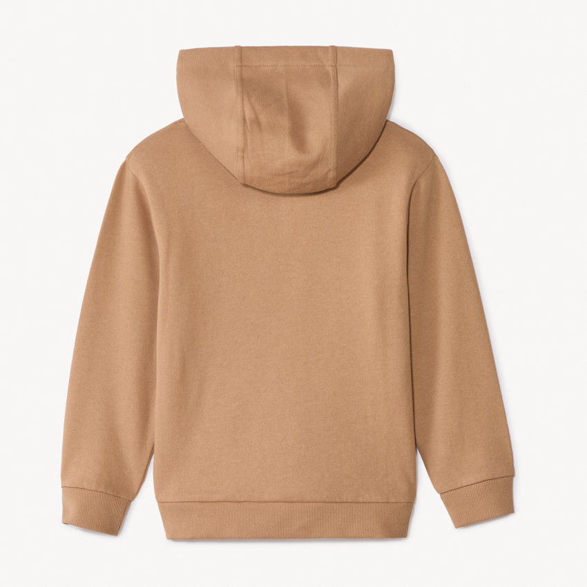 Sudadera con capucha de felpa lisa para niño 