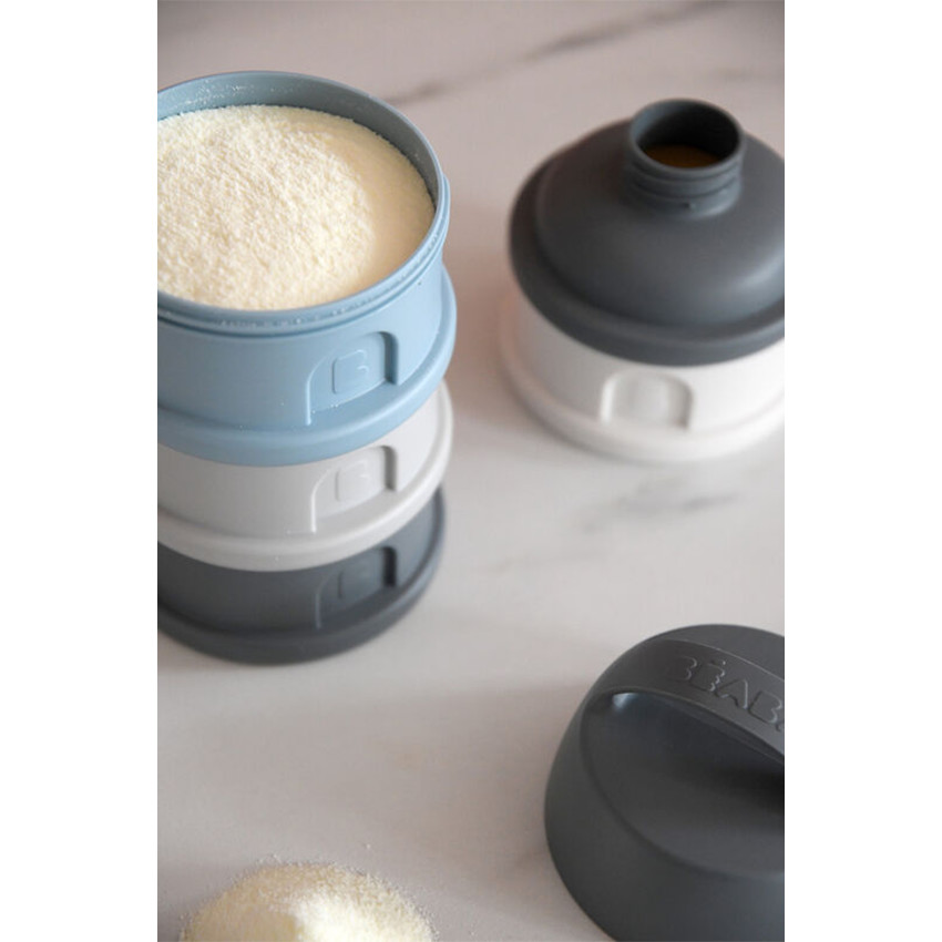 Boîte doseuse 4 compartiments Mineral Grey/Blue 