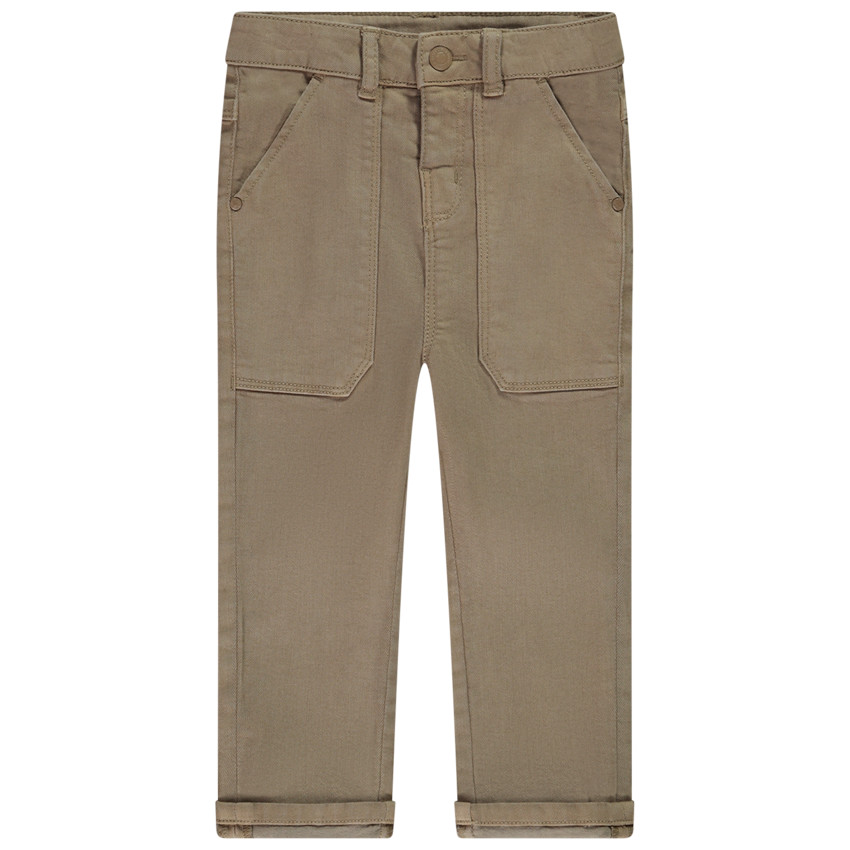 Jeans regulares con bolsillos tipo plastrón para bebé niño 