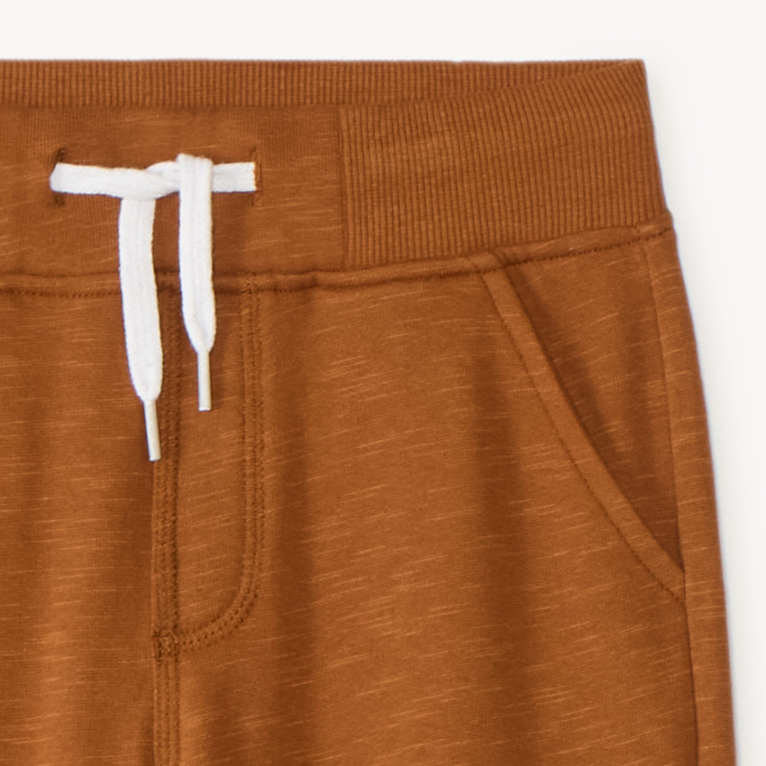 Pantalón de chándal liso de felpa niño 
