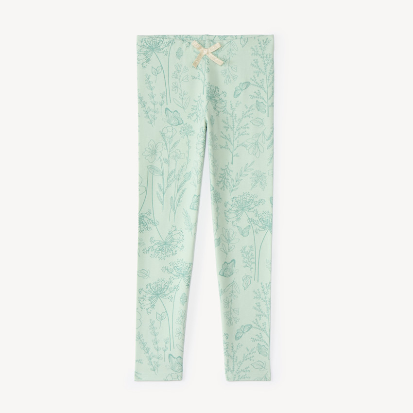 Legging de niña con estampado de flores 