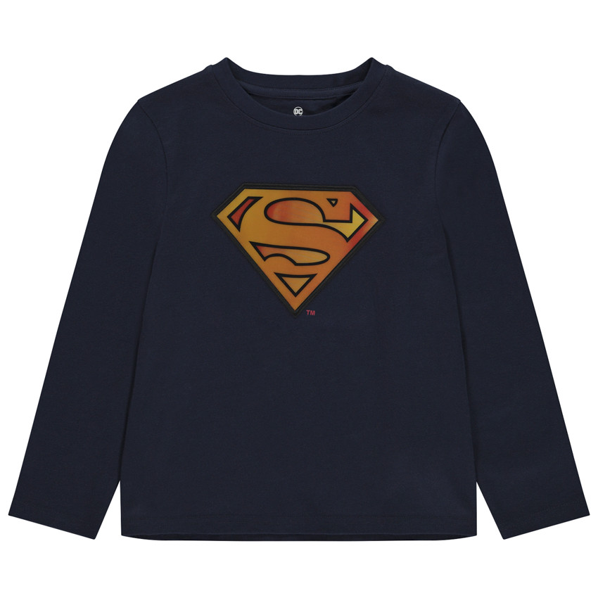 Camiseta de manga larga con print lenticular de Superman para niño 