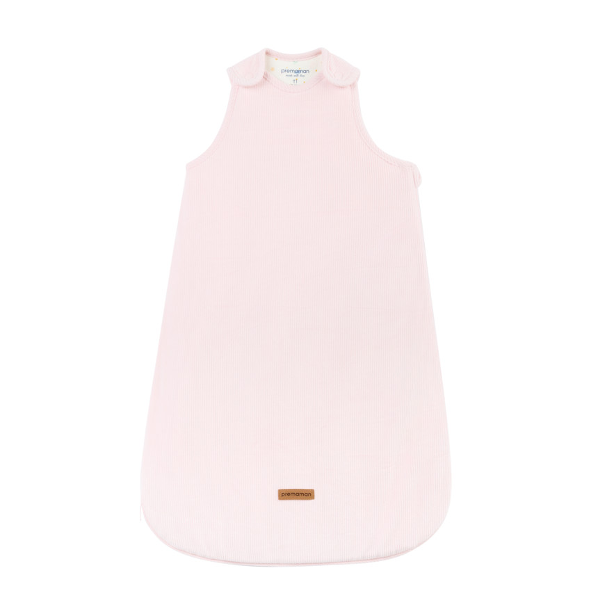 Pelele sin mangas de terciopelo de canalé TOG 3,5 rosa 