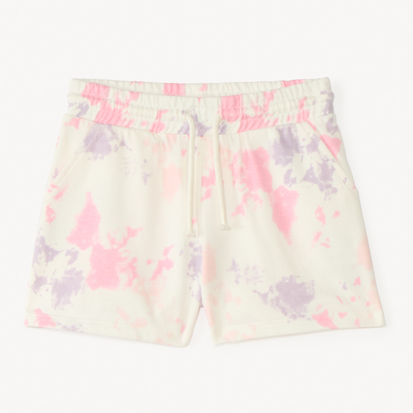 Short de felpa efecto tie & dye para niña 