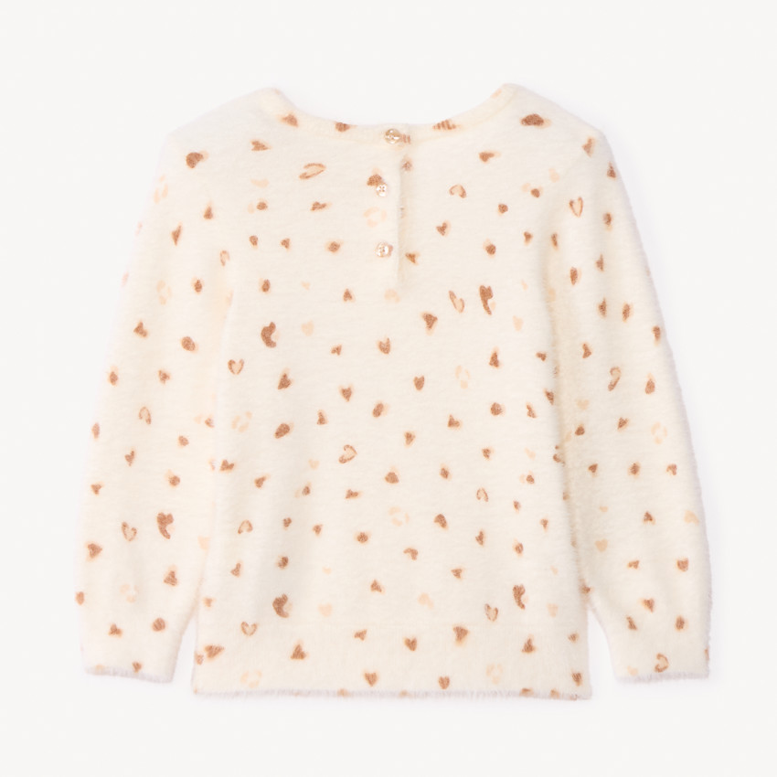 Jersey de manga larga suave con estampado de leopardo para bebé niña 