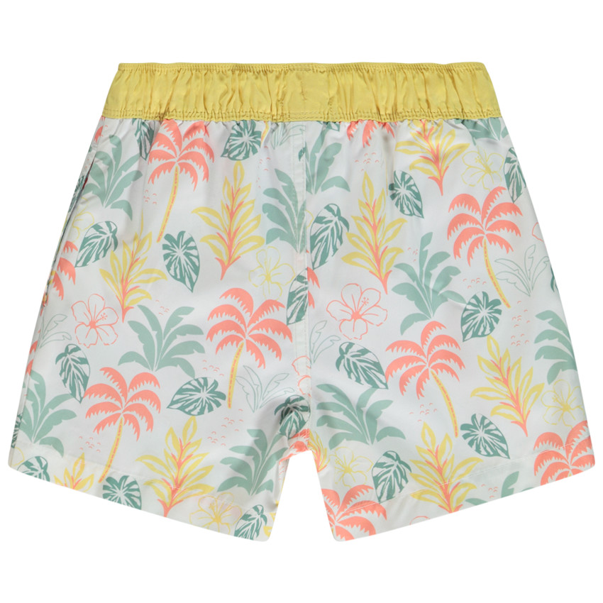 Short de baño estampado vegetal para niño 