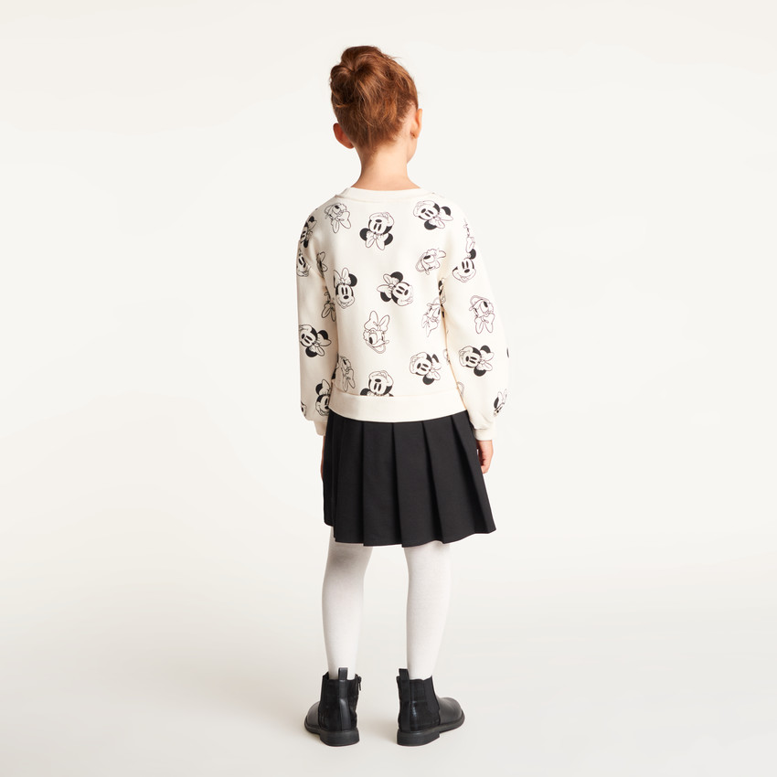 Vestido de efecto 2 en 1 para niña con estampado de Minnie de Disney 